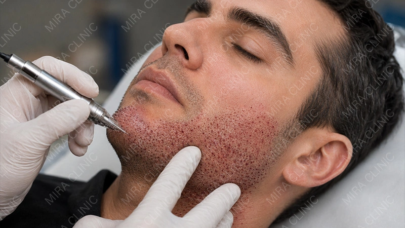 DHI is often preferred for detailed facial density